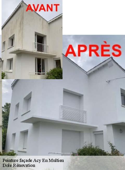 Peinture façade  acy-en-multien-60620 Dole Rénovation