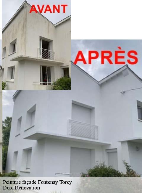 Peinture façade  fontenay-torcy-60380 Dole Rénovation
