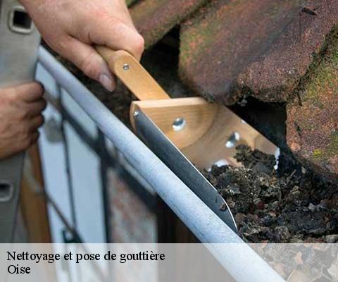 Nettoyage et pose de gouttière Oise 